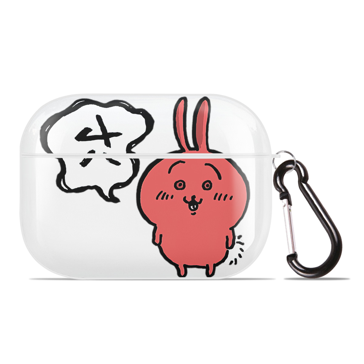 （画像用） ちいかわ ハチワレ Chii-kawa hachiware 【AirPods Pro用】ハードシェル保護ケース 耐衝撃・防指紋・カラビナ付き商品仕様