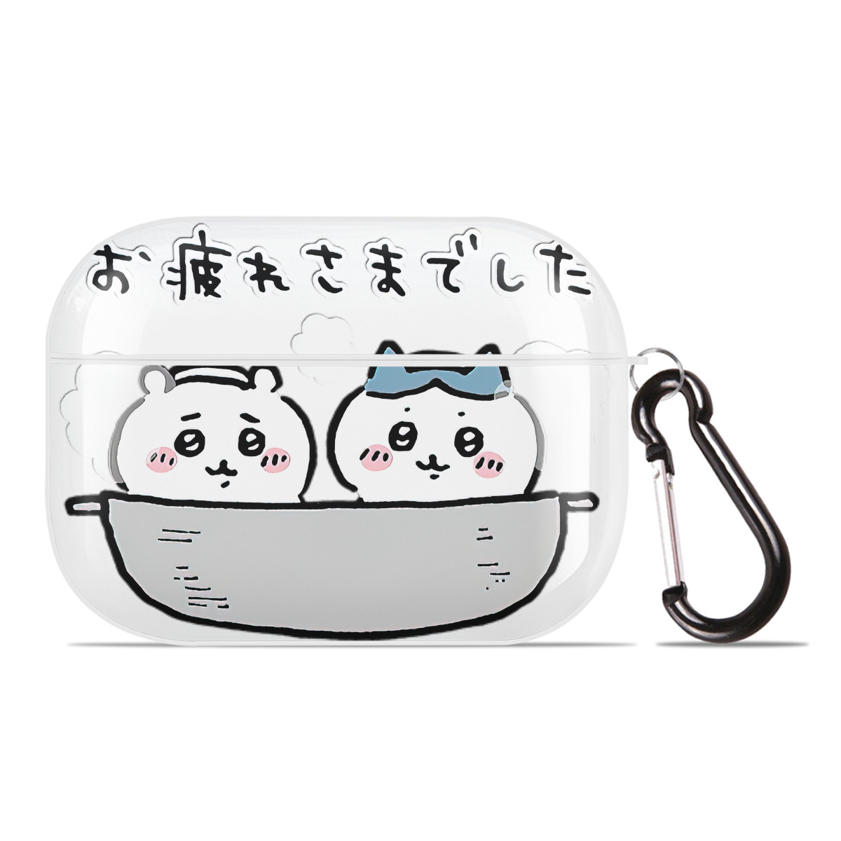 （画像用） ちいかわ ハチワレ Chii-kawa hachiware 【AirPods Pro用】ハードシェル保護ケース 耐衝撃・防指紋・カラビナ付き商品仕様