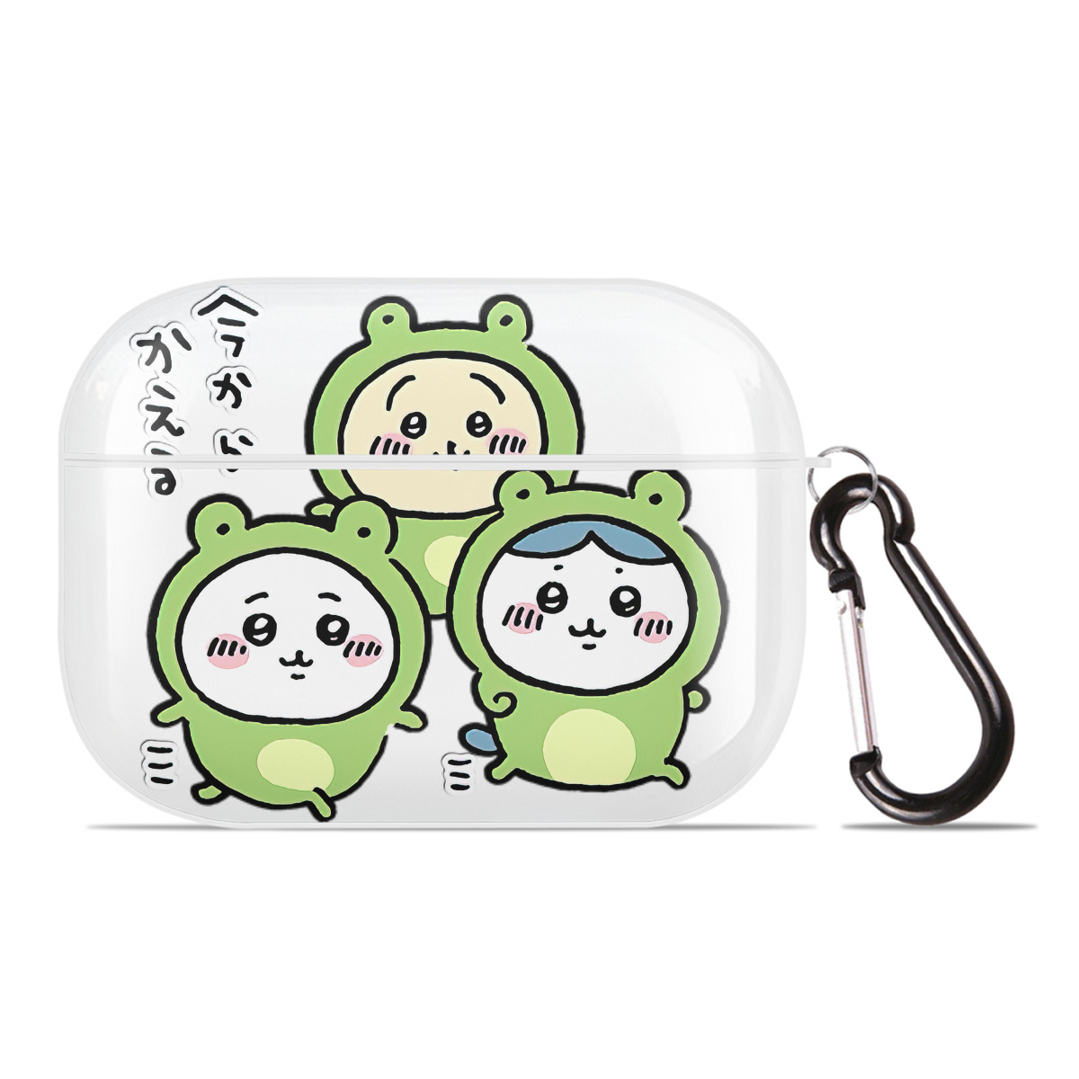 （画像用） ちいかわ ハチワレ Chii-kawa hachiware 【AirPods Pro用】ハードシェル保護ケース 耐衝撃・防指紋・カラビナ付き商品仕様