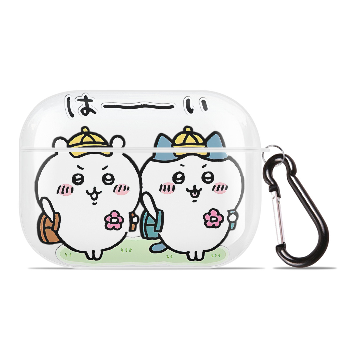 （画像用） ちいかわ ハチワレ Chii-kawa hachiware 【AirPods Pro用】ハードシェル保護ケース 耐衝撃・防指紋・カラビナ付き商品仕様