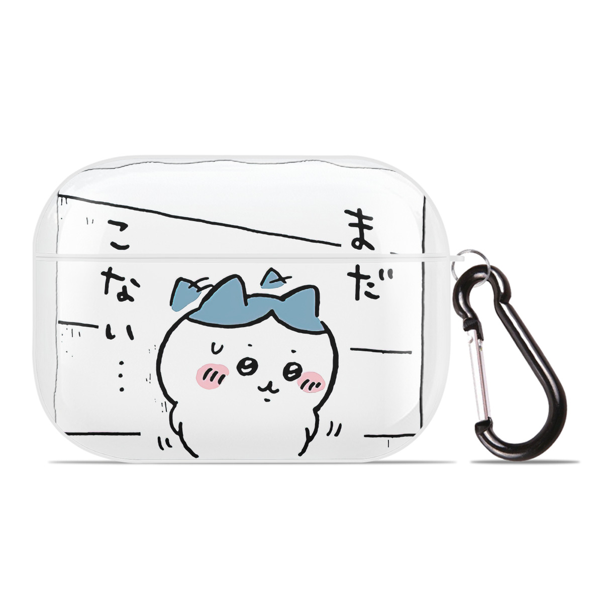 （画像用） ちいかわ ハチワレ Chii-kawa hachiware 【AirPods Pro用】ハードシェル保護ケース 耐衝撃・防指紋・カラビナ付き商品仕様