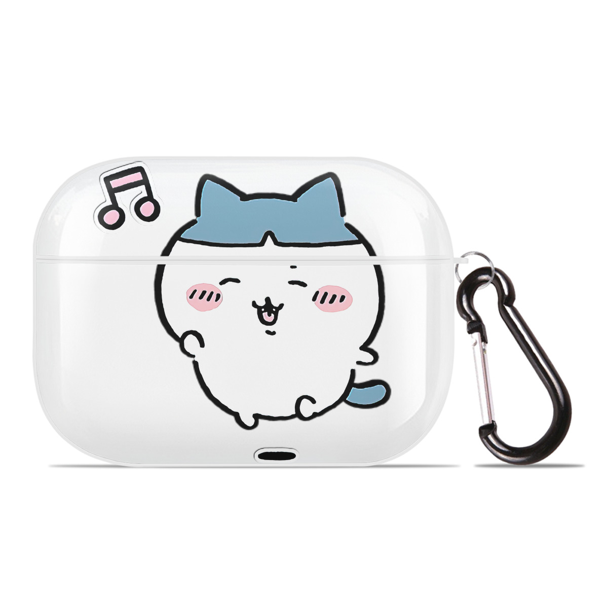 （画像用） ちいかわ ハチワレ Chii-kawa hachiware 【AirPods Pro用】ハードシェル保護ケース 耐衝撃・防指紋・カラビナ付き商品仕様