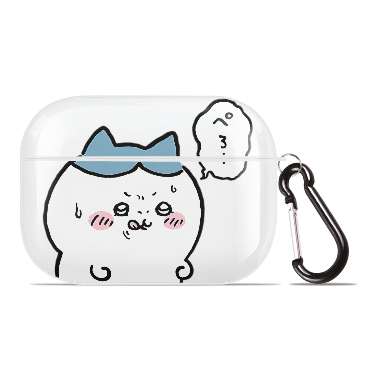 （画像用） ちいかわ ハチワレ Chii-kawa hachiware 【AirPods Pro用】ハードシェル保護ケース 耐衝撃・防指紋・カラビナ付き商品仕様