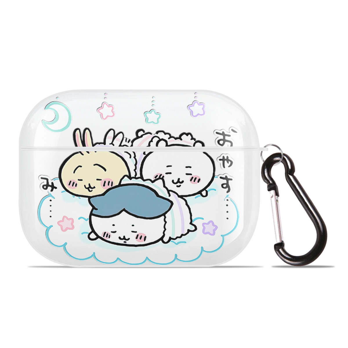 （画像用） ちいかわ ハチワレ Chii-kawa hachiware 【AirPods Pro用】ハードシェル保護ケース 耐衝撃・防指紋・カラビナ付き商品仕様