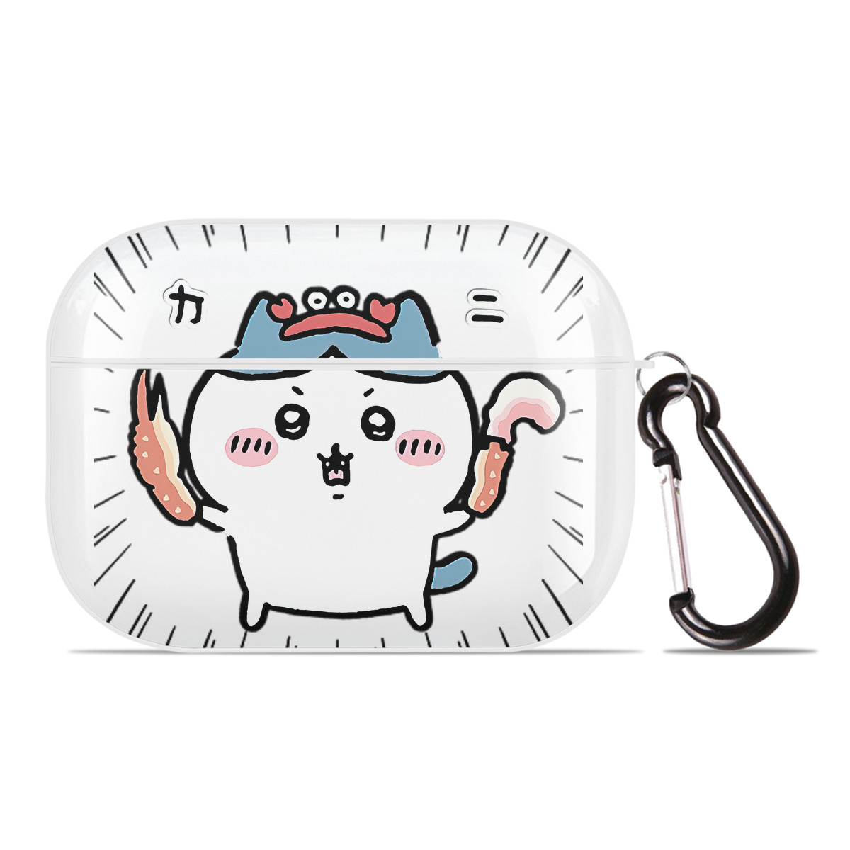（画像用） ちいかわ ハチワレ Chii-kawa hachiware 【AirPods Pro用】ハードシェル保護ケース 耐衝撃・防指紋・カラビナ付き商品仕様