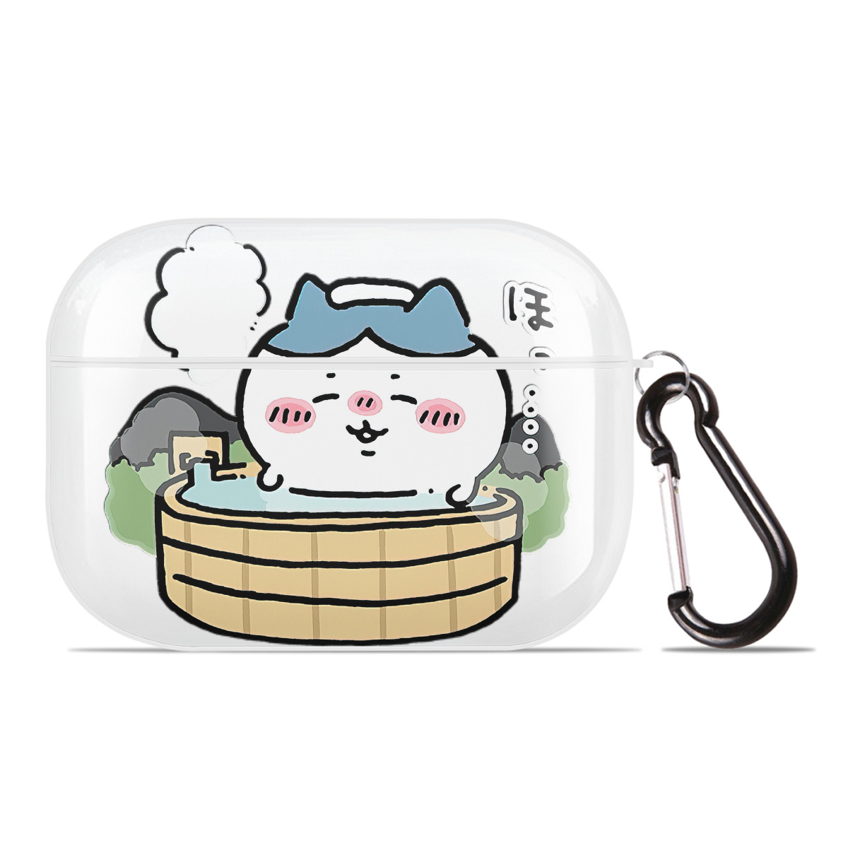 （画像用） ちいかわ ハチワレ Chii-kawa hachiware 【AirPods Pro用】ハードシェル保護ケース 耐衝撃・防指紋・カラビナ付き商品仕様