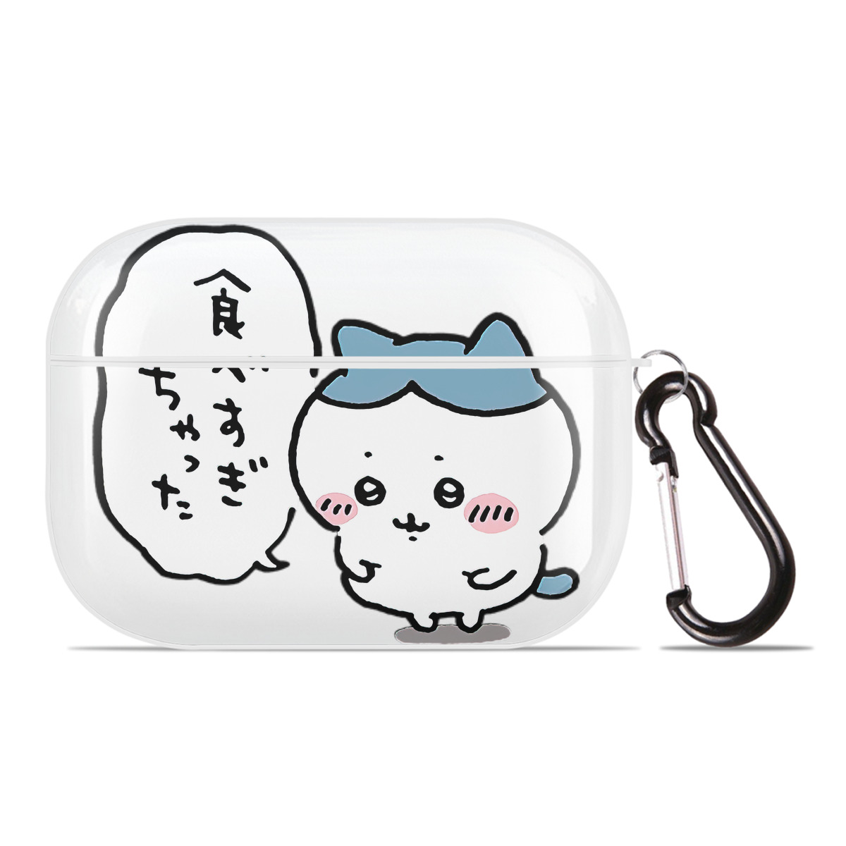 （画像用） ちいかわ ハチワレ Chii-kawa hachiware 【AirPods Pro用】ハードシェル保護ケース 耐衝撃・防指紋・カラビナ付き商品仕様