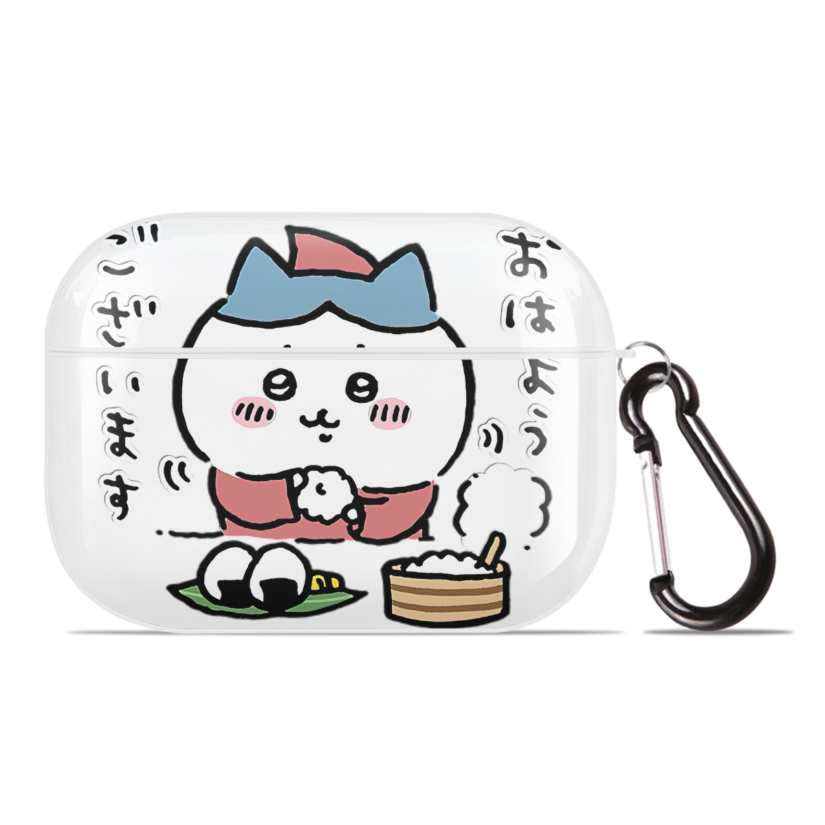 （画像用） ちいかわ ハチワレ Chii-kawa hachiware 【AirPods Pro用】ハードシェル保護ケース 耐衝撃・防指紋・カラビナ付き商品仕様