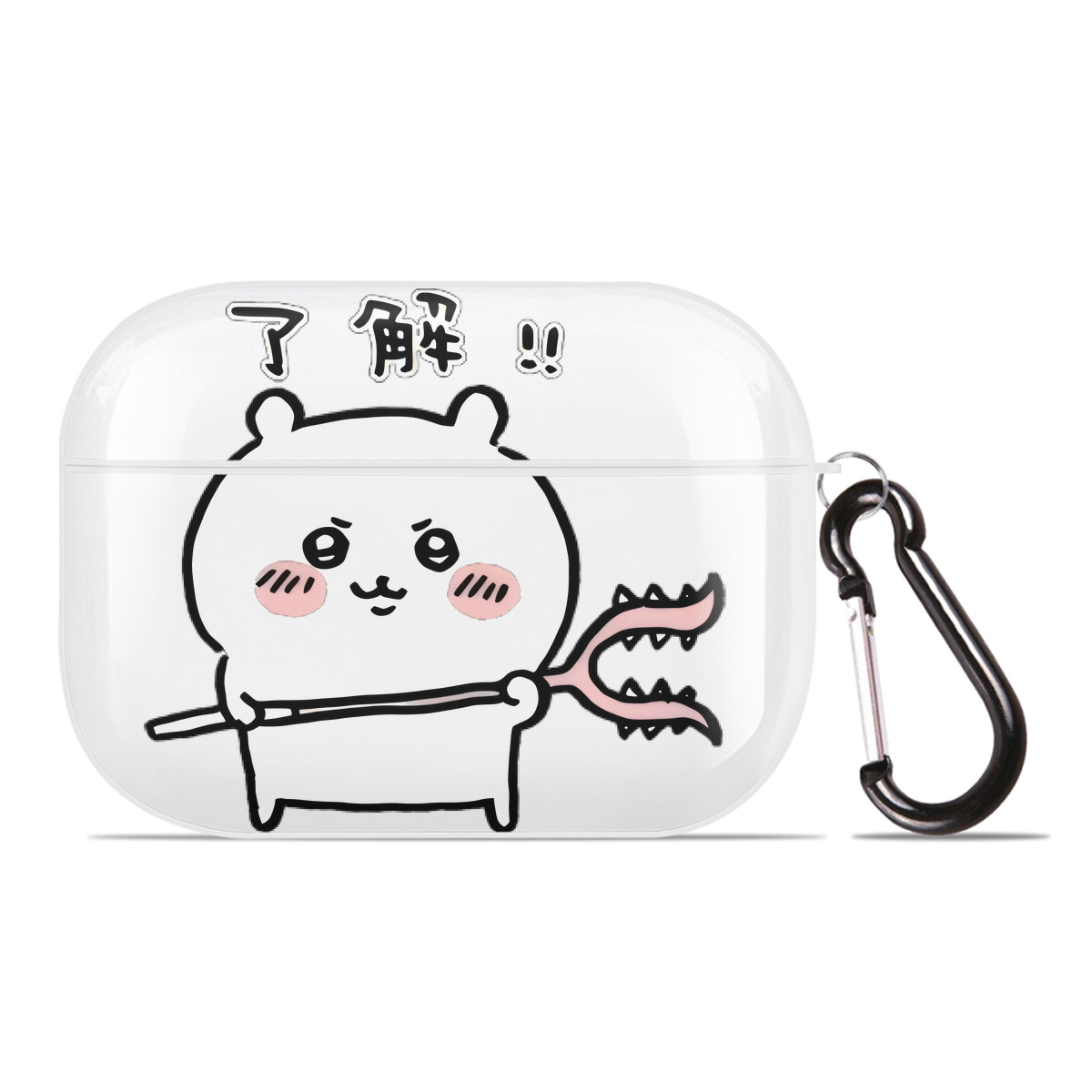 （画像用） ちいかわ ちいかわ Chii-kawa chiikawa 【AirPods Pro用】ハードシェル保護ケース 耐衝撃・防指紋・カラビナ付き商品仕様