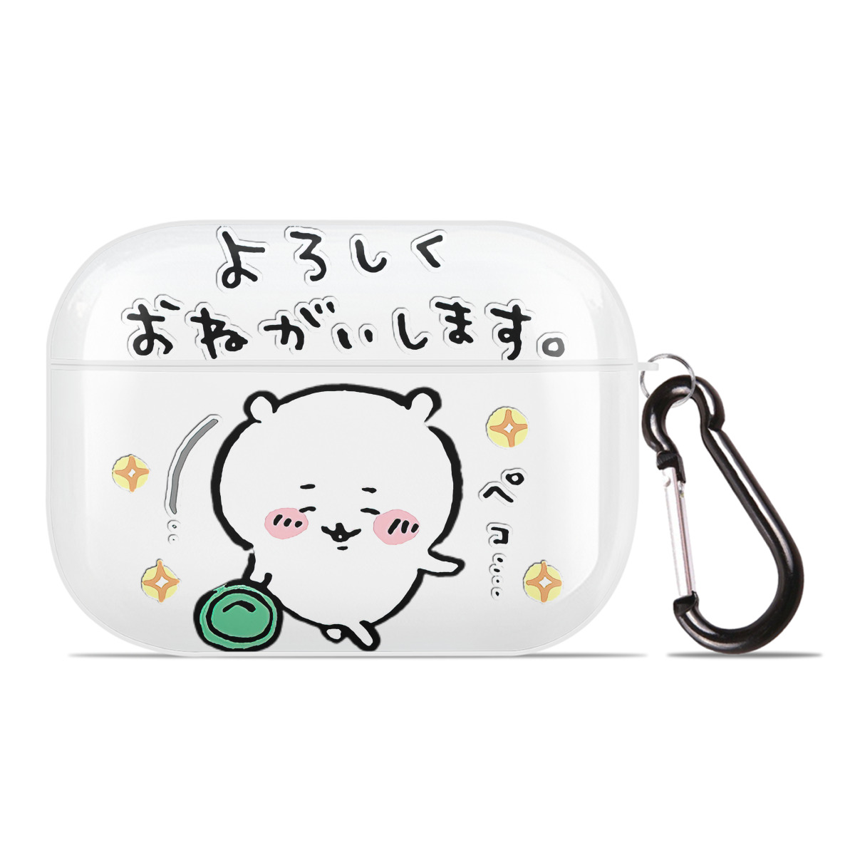 （画像用） ちいかわ ちいかわ Chii-kawa chiikawa 【AirPods Pro用】ハードシェル保護ケース 耐衝撃・防指紋・カラビナ付き商品仕様