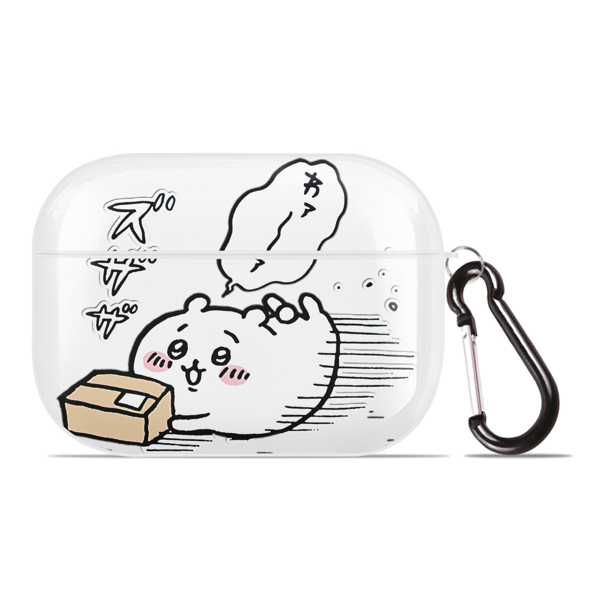 （画像用） ちいかわ ちいかわ Chii-kawa chiikawa 【AirPods Pro用】ハードシェル保護ケース 耐衝撃・防指紋・カラビナ付き商品仕様