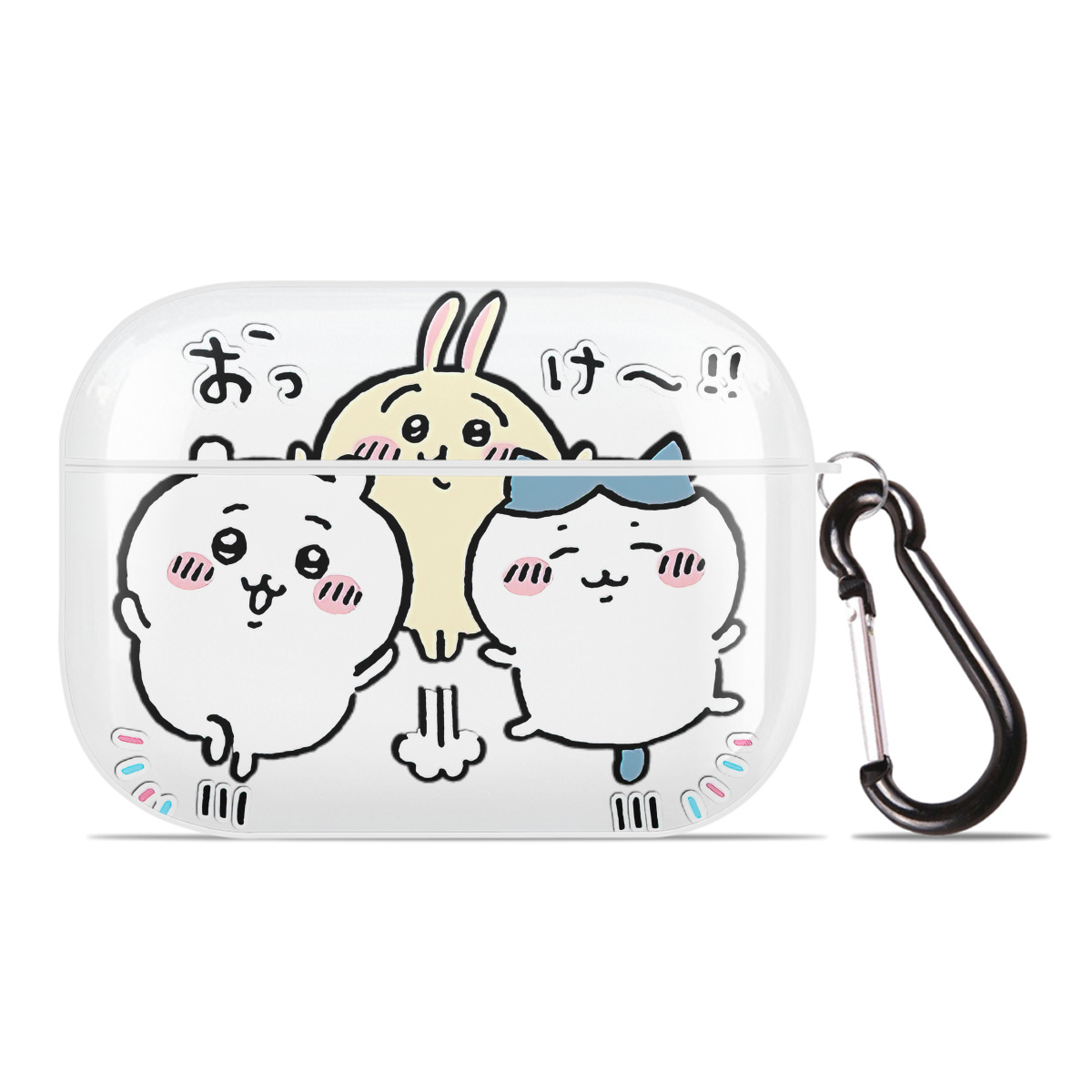 （画像用） ちいかわ ちいかわ Chii-kawa chiikawa 【AirPods Pro用】ハードシェル保護ケース 耐衝撃・防指紋・カラビナ付き商品仕様