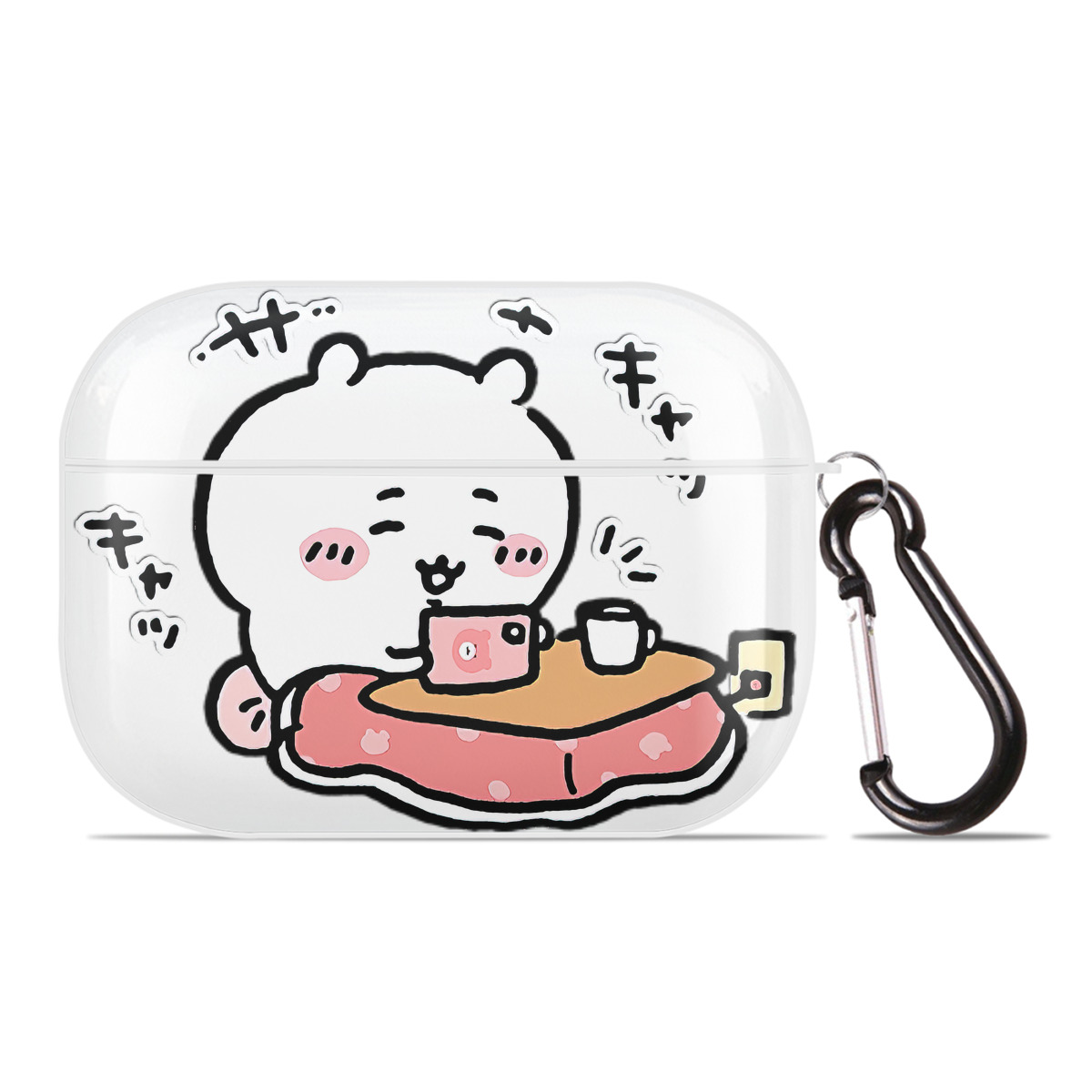 （画像用） ちいかわ ちいかわ Chii-kawa chiikawa 【AirPods Pro用】ハードシェル保護ケース 耐衝撃・防指紋・カラビナ付き商品仕様