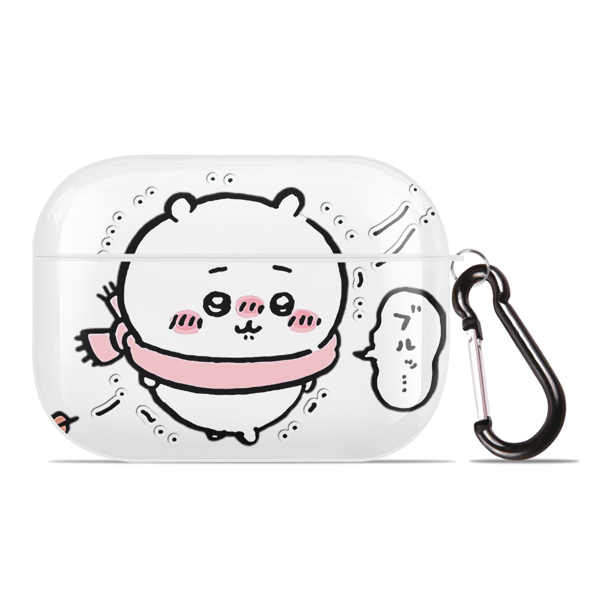 （画像用） ちいかわ ちいかわ Chii-kawa chiikawa 【AirPods Pro用】ハードシェル保護ケース 耐衝撃・防指紋・カラビナ付き商品仕様