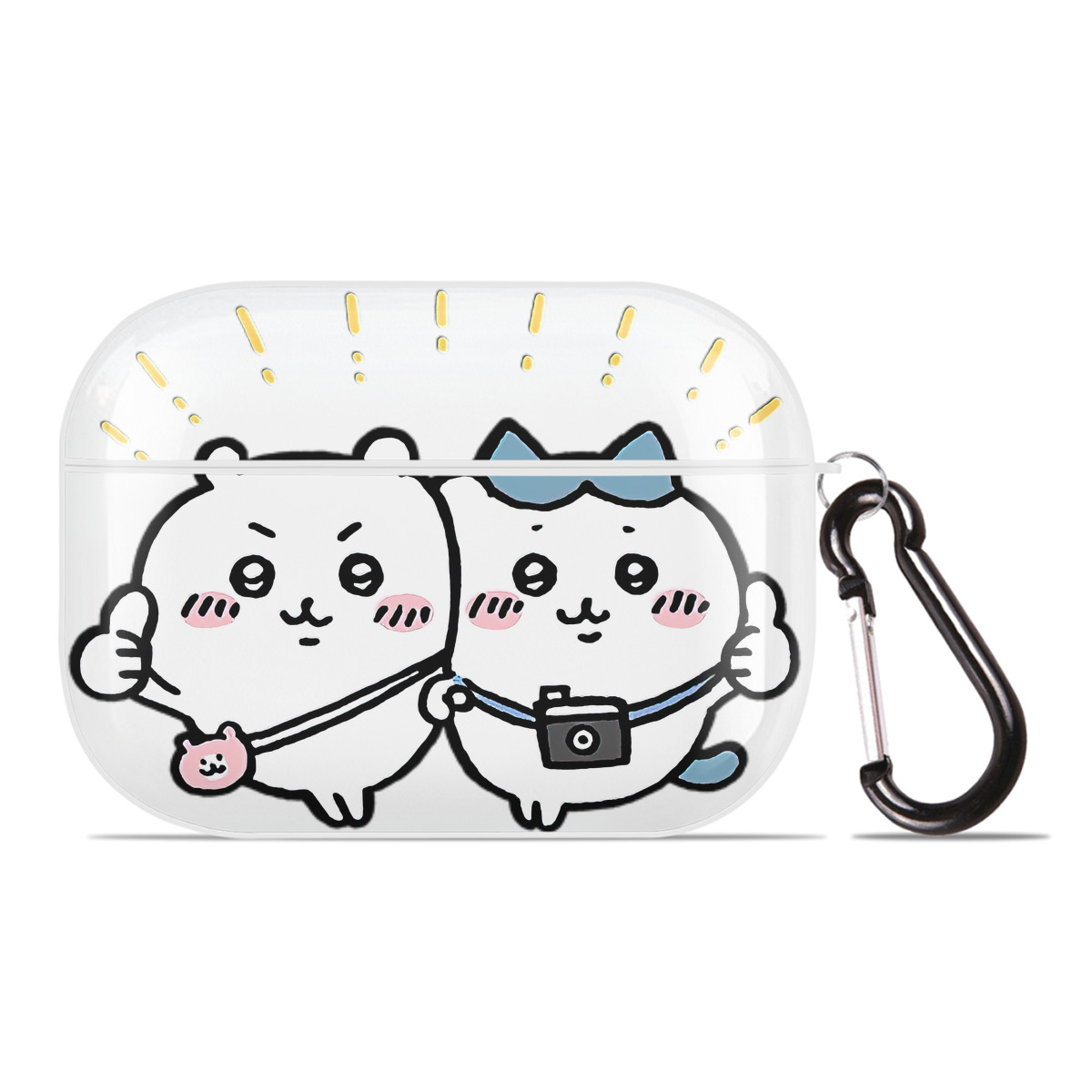 （画像用） ちいかわ ちいかわ Chii-kawa chiikawa 【AirPods Pro用】ハードシェル保護ケース 耐衝撃・防指紋・カラビナ付き商品仕様