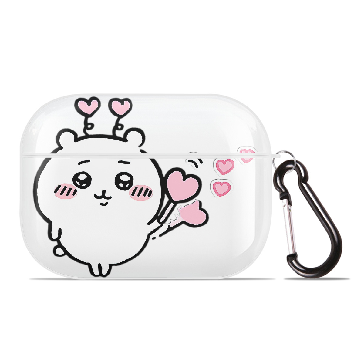 （画像用） ちいかわ ちいかわ Chii-kawa chiikawa 【AirPods Pro用】ハードシェル保護ケース 耐衝撃・防指紋・カラビナ付き商品仕様