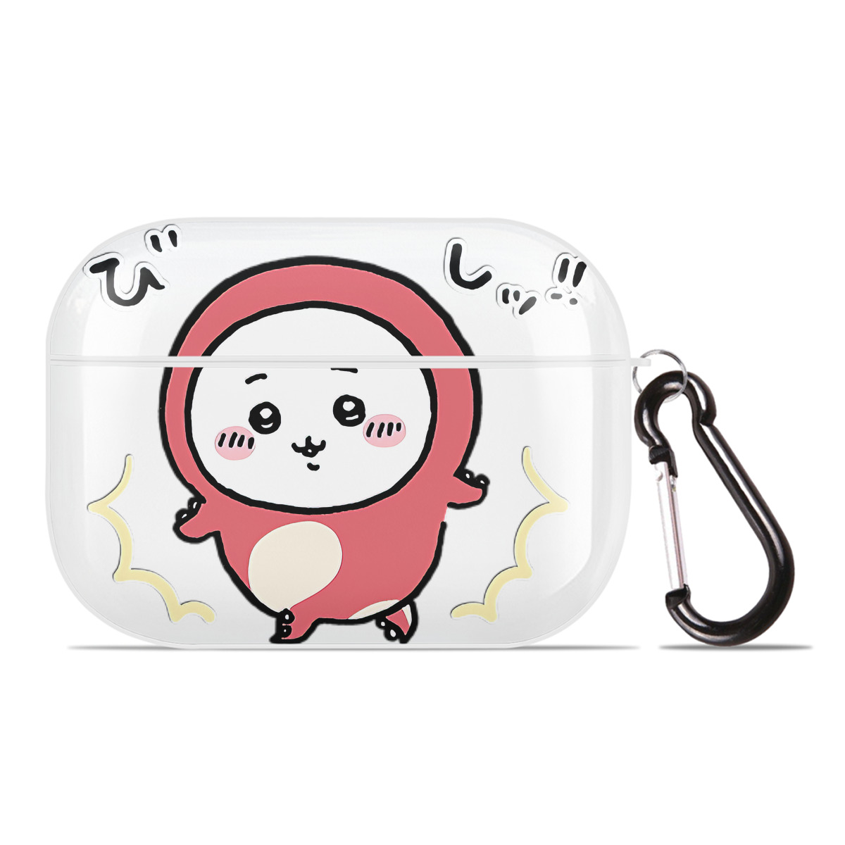 （画像用） ちいかわ ちいかわ Chii-kawa chiikawa 【AirPods Pro用】ハードシェル保護ケース 耐衝撃・防指紋・カラビナ付き商品仕様