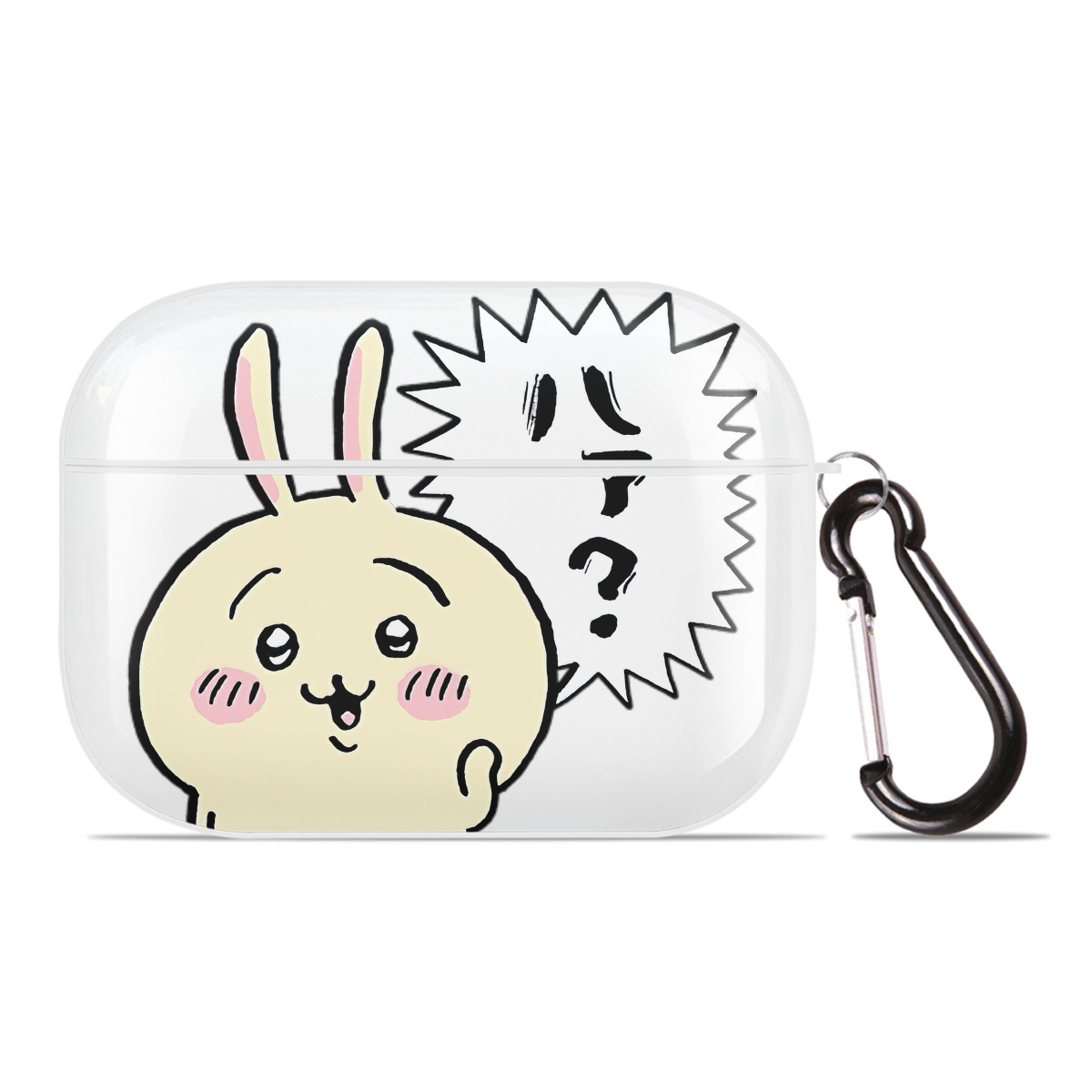 （画像用） ちいかわ うさぎ Chii-kawa usagi 【AirPods Pro用】ハードシェル保護ケース 耐衝撃・防指紋・カラビナ付き商品仕様