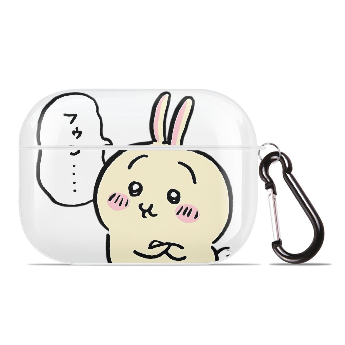 （画像用） ちいかわ うさぎ Chii-kawa usagi 【AirPods Pro用】ハードシェル保護ケース 耐衝撃・防指紋・カラビナ付き商品仕様