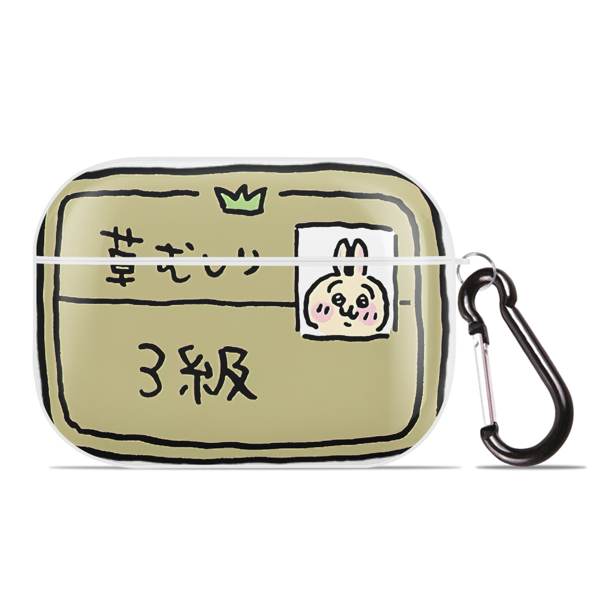 （画像用） ちいかわ うさぎ Chii-kawa usagi 【AirPods Pro用】ハードシェル保護ケース 耐衝撃・防指紋・カラビナ付き商品仕様