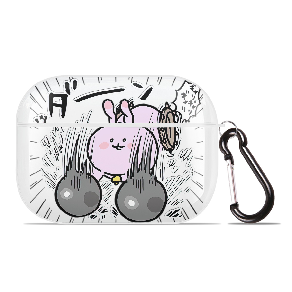 （画像用） ちいかわ うさぎ Chii-kawa usagi 【AirPods Pro用】ハードシェル保護ケース 耐衝撃・防指紋・カラビナ付き商品仕様
