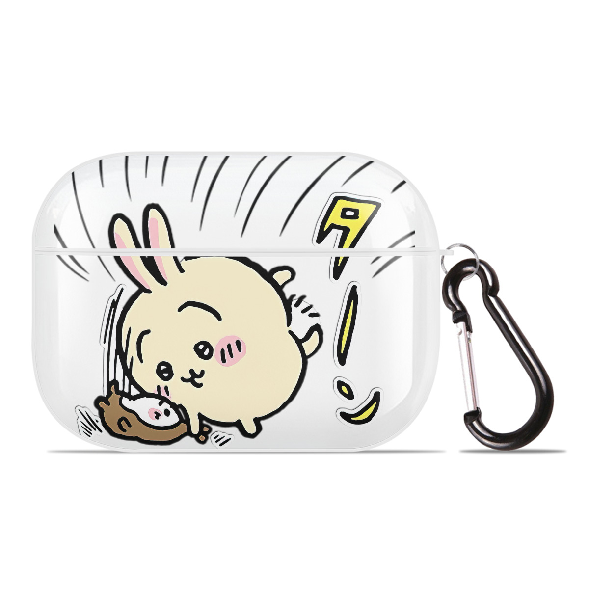 （画像用） ちいかわ うさぎ Chii-kawa usagi 【AirPods Pro用】ハードシェル保護ケース 耐衝撃・防指紋・カラビナ付き商品仕様