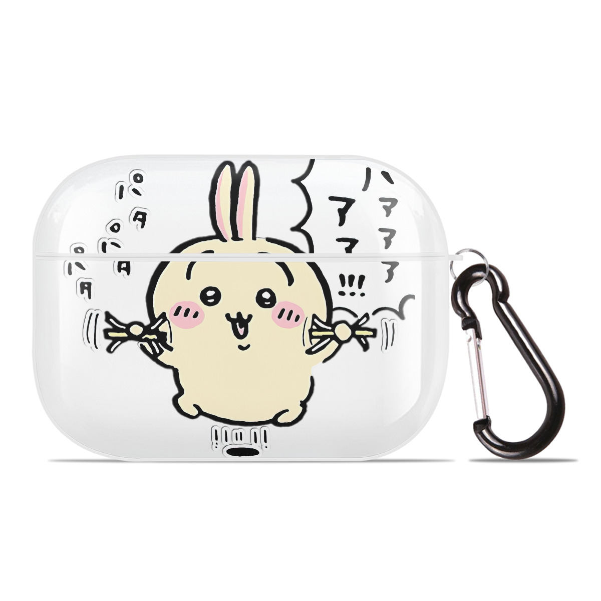 （画像用） ちいかわ うさぎ Chii-kawa usagi 【AirPods Pro用】ハードシェル保護ケース 耐衝撃・防指紋・カラビナ付き商品仕様