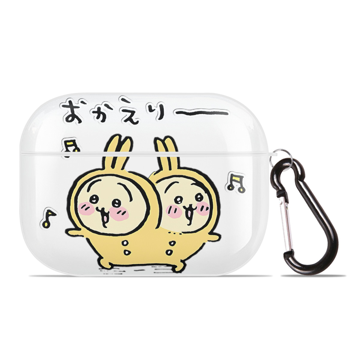（画像用） ちいかわ うさぎ Chii-kawa usagi 【AirPods Pro用】ハードシェル保護ケース 耐衝撃・防指紋・カラビナ付き商品仕様
