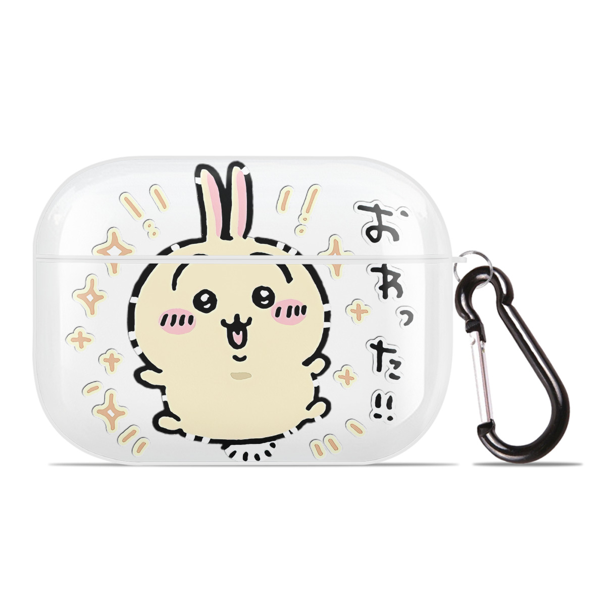 （画像用） ちいかわ うさぎ Chii-kawa usagi 【AirPods Pro用】ハードシェル保護ケース 耐衝撃・防指紋・カラビナ付き商品仕様