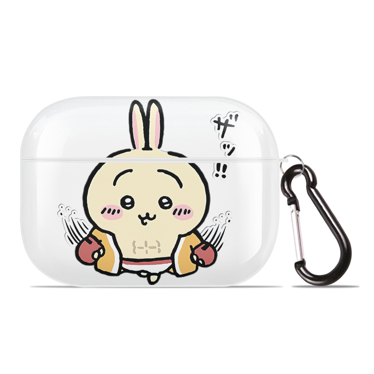 （画像用） ちいかわ うさぎ Chii-kawa usagi 【AirPods Pro用】ハードシェル保護ケース 耐衝撃・防指紋・カラビナ付き商品仕様