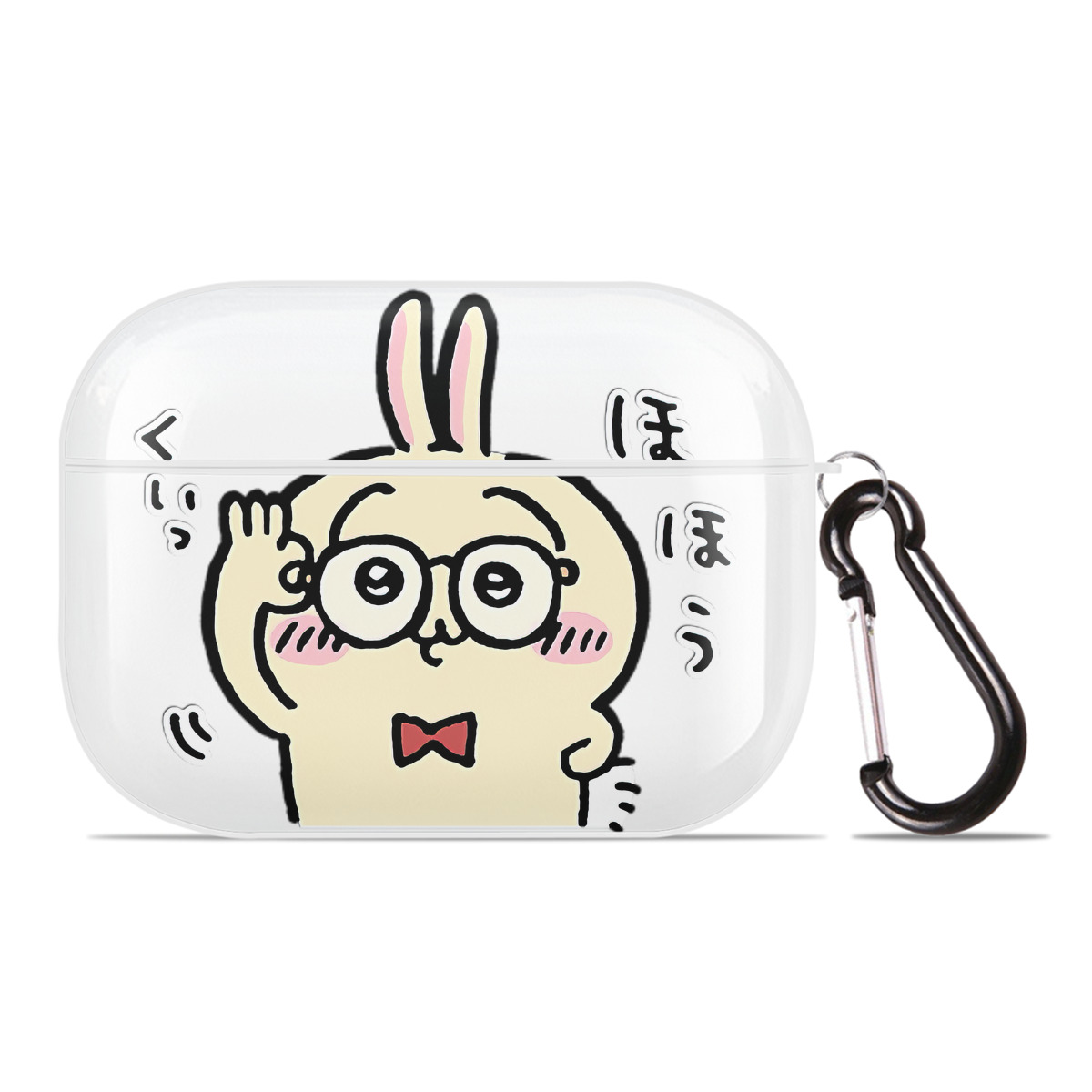 （画像用） ちいかわ うさぎ Chii-kawa usagi 【AirPods Pro用】ハードシェル保護ケース 耐衝撃・防指紋・カラビナ付き商品仕様