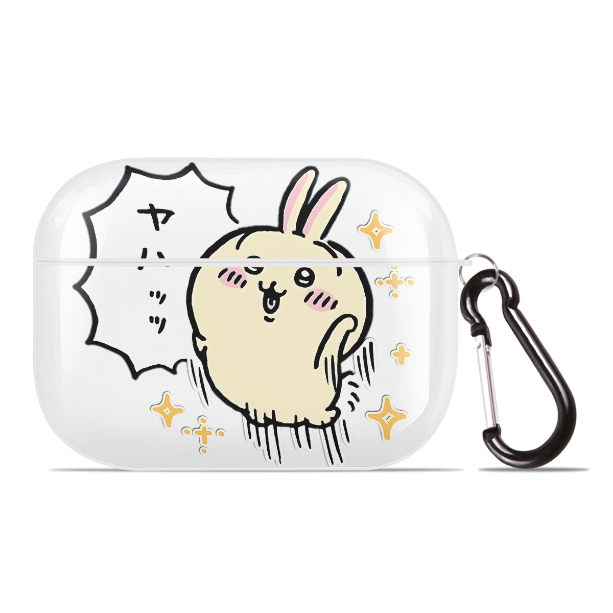 （画像用） ちいかわ うさぎ Chii-kawa usagi 【AirPods Pro用】ハードシェル保護ケース 耐衝撃・防指紋・カラビナ付き商品仕様