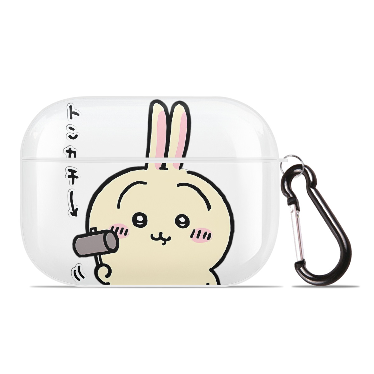 （画像用） ちいかわ うさぎ Chii-kawa usagi 【AirPods Pro用】ハードシェル保護ケース 耐衝撃・防指紋・カラビナ付き商品仕様