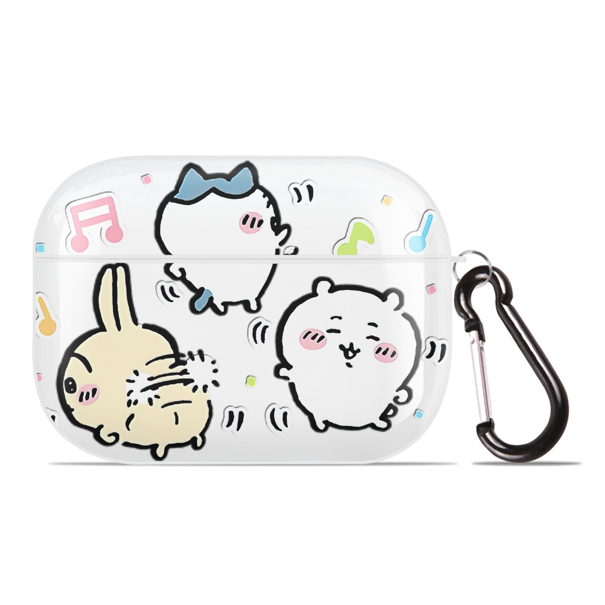 （画像用） ちいかわ うさぎ Chii-kawa usagi 【AirPods Pro用】ハードシェル保護ケース 耐衝撃・防指紋・カラビナ付き商品仕様