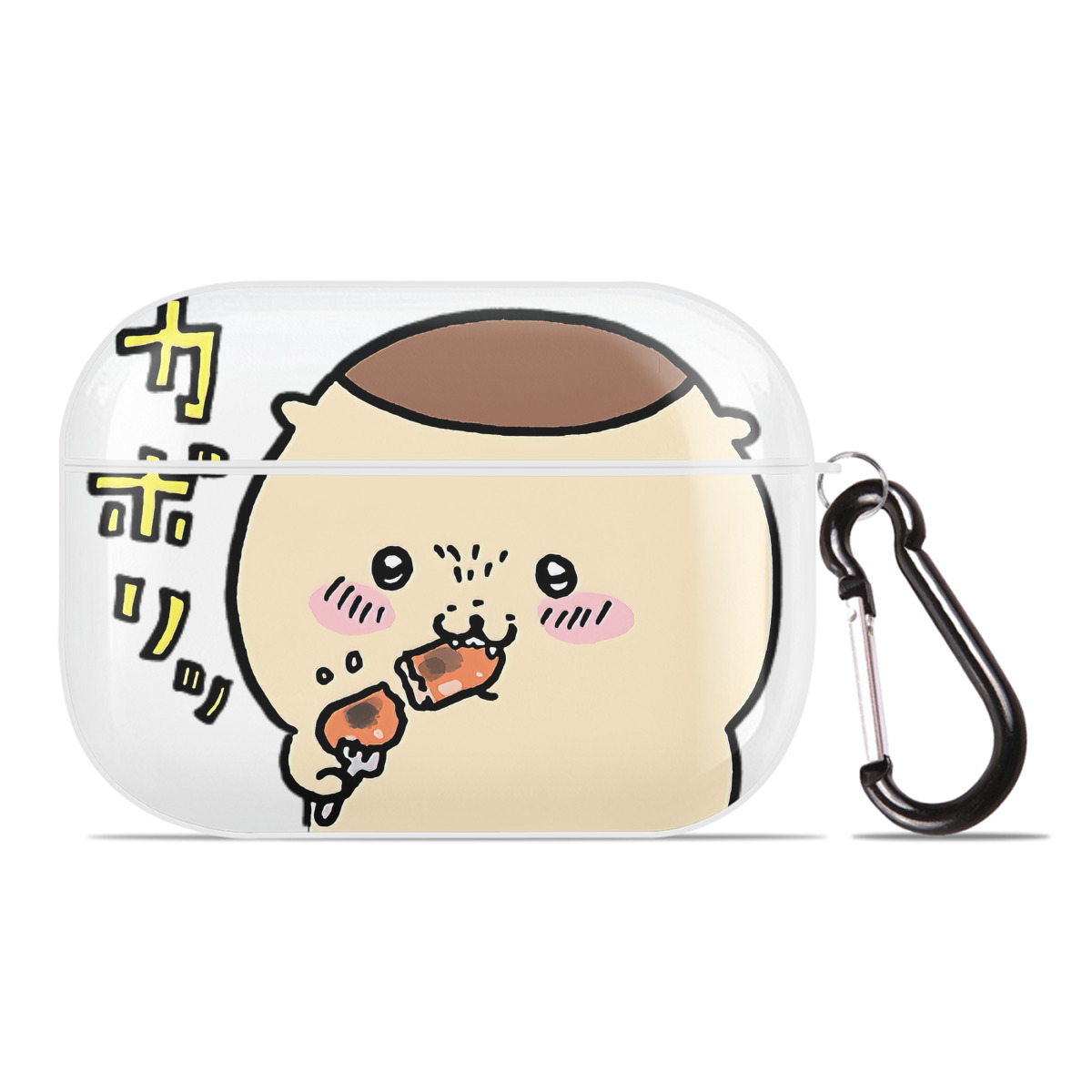 （画像用） ちいかわ くりまんじゅう Chii-kawa kuri manjū 【AirPods Pro用】ハードシェル保護ケース 耐衝撃・防指紋・カラビナ付き商品仕様