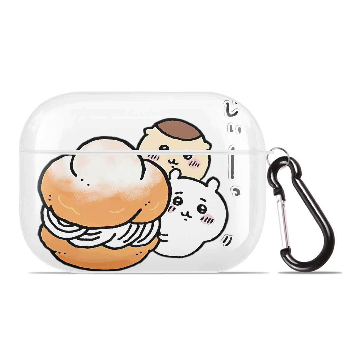 （画像用） ちいかわ くりまんじゅう Chii-kawa kuri manjū 【AirPods Pro用】ハードシェル保護ケース 耐衝撃・防指紋・カラビナ付き商品仕様