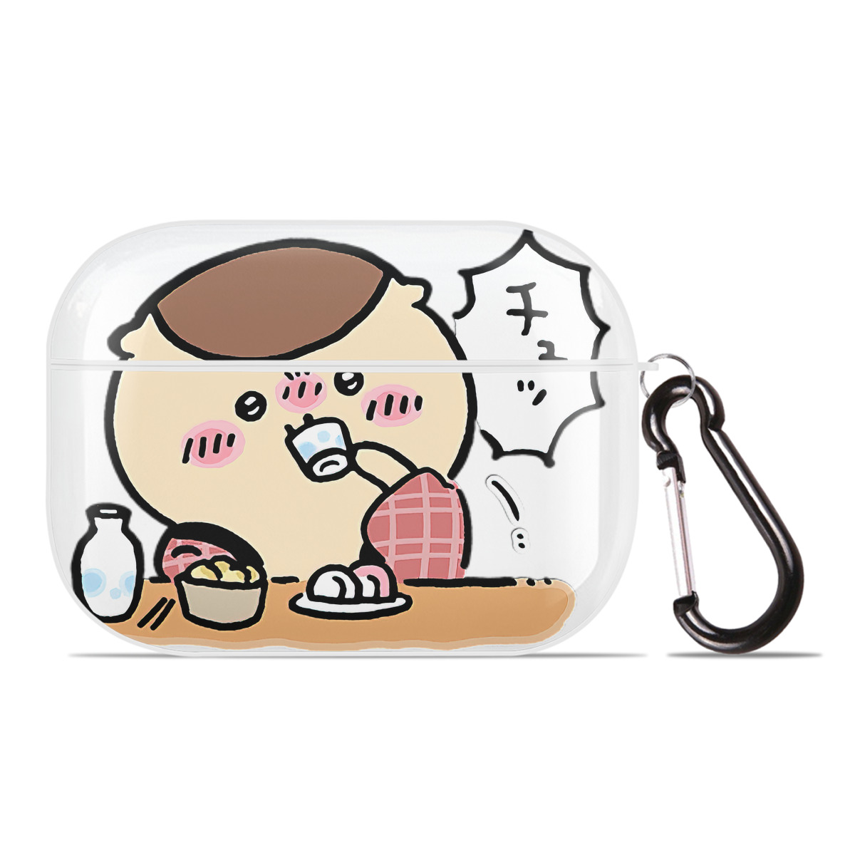 （画像用） ちいかわ くりまんじゅう Chii-kawa kuri manjū 【AirPods Pro用】ハードシェル保護ケース 耐衝撃・防指紋・カラビナ付き商品仕様