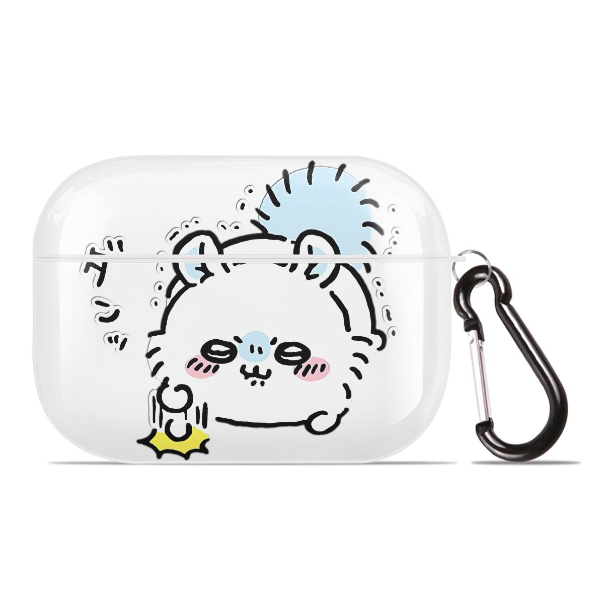 （画像用） ちいかわ モモンガ Chii-kawa Momonga 【AirPods Pro用】ハードシェル保護ケース 耐衝撃・防指紋・カラビナ付き商品仕様