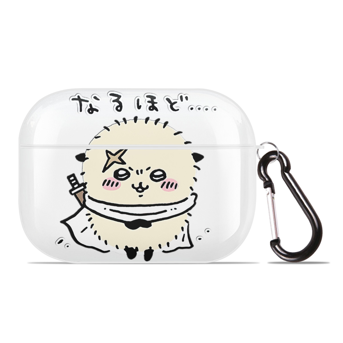 （画像用） ちいかわ ラッコ Chii-kawa Sea otter 【AirPods Pro用】ハードシェル保護ケース 耐衝撃・防指紋・カラビナ付き商品仕様