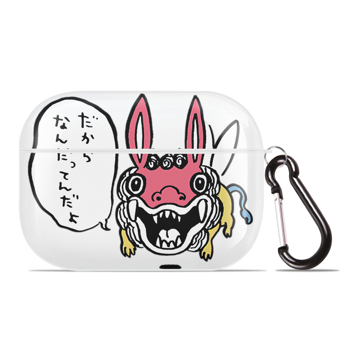 （画像用） ちいかわ でかつよ Chii-kawa Dekatsuyo 【AirPods Pro用】ハードシェル保護ケース 耐衝撃・防指紋・カラビナ付き商品仕様