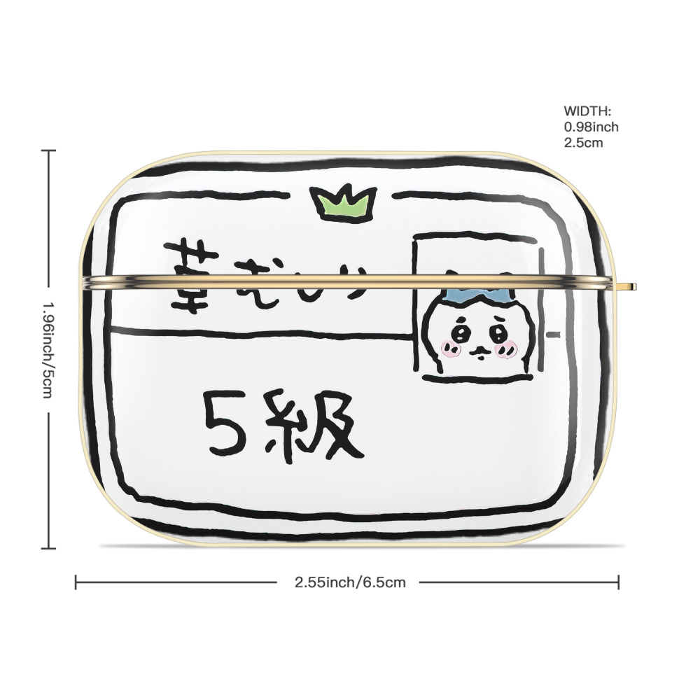 ちいかわ ハチワレ Chii-kawa hachiware 【AirPods Pro用】ハードシェル保護ケース｜耐衝撃・防指紋・カラビナ付き商品仕様
