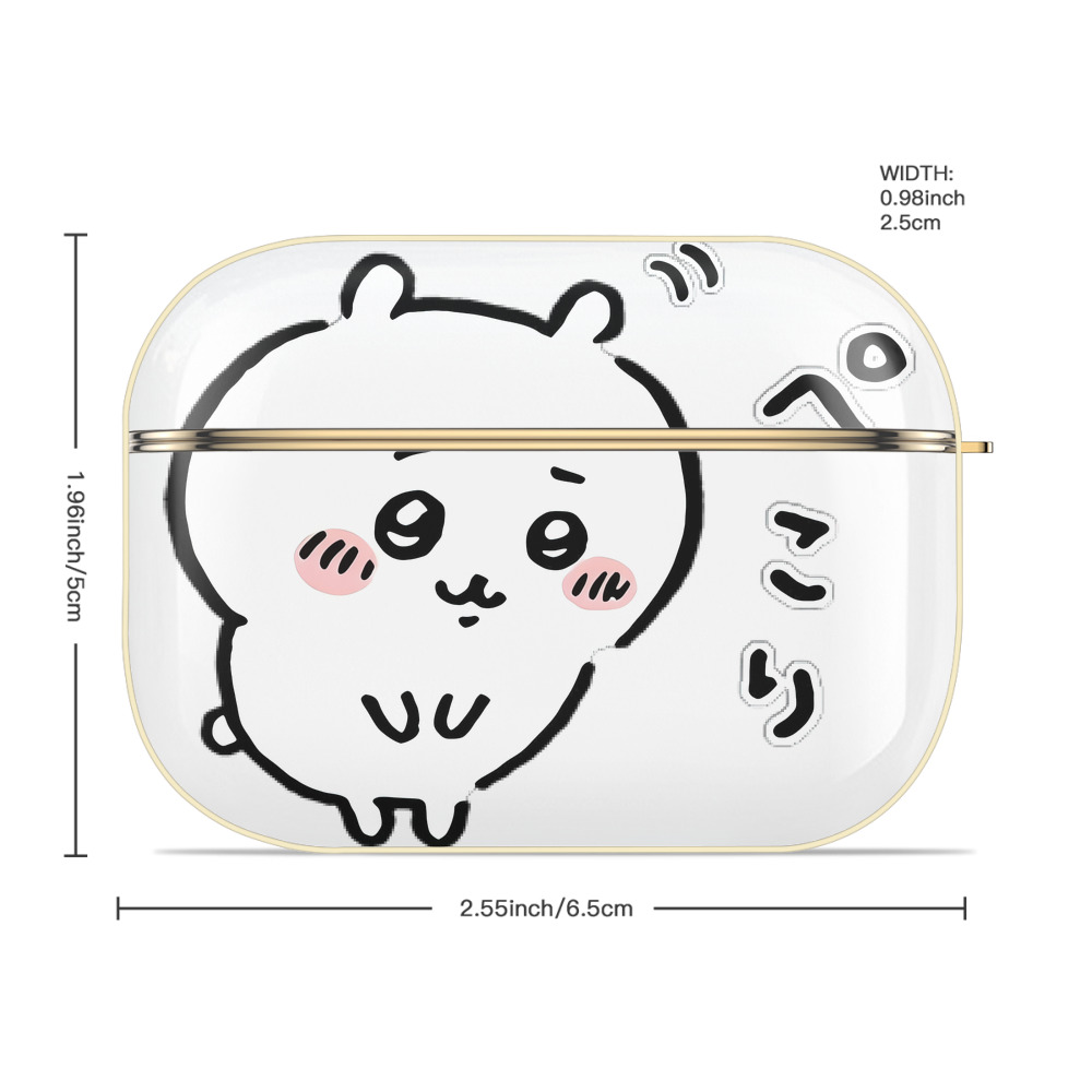 ちいかわ ちいかわ Chii-kawa chiikawa 【AirPods Pro用】ハードシェル保護ケース｜耐衝撃・防指紋・カラビナ付き商品仕様