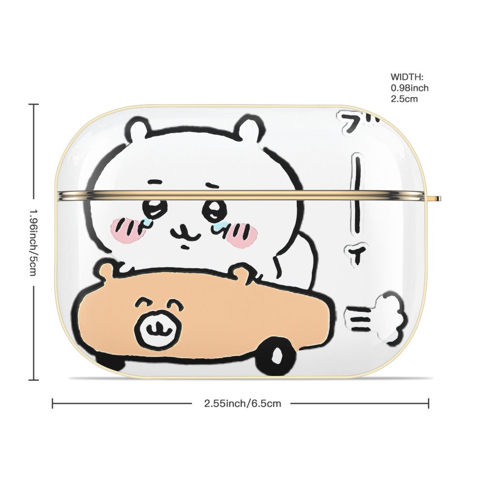 ちいかわ ちいかわ Chii-kawa chiikawa 【AirPods Pro用】ハードシェル保護ケース｜耐衝撃・防指紋・カラビナ付き商品仕様