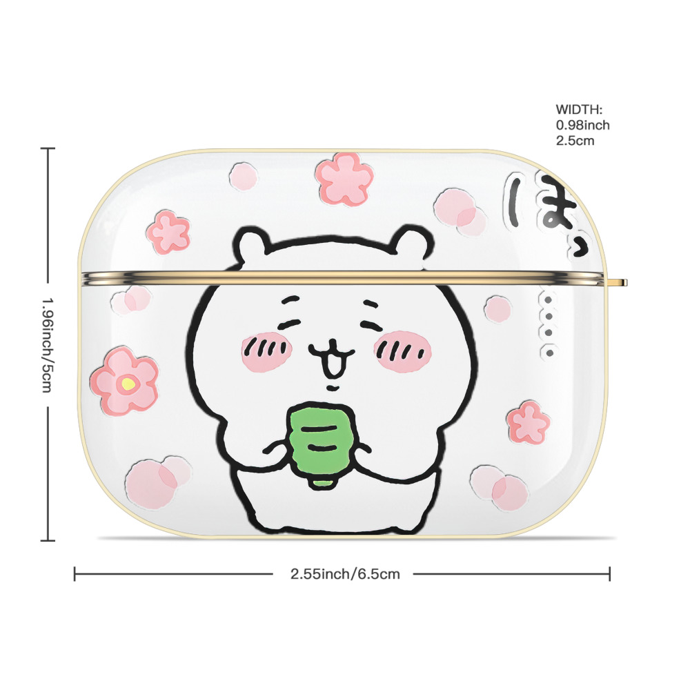 ちいかわ ちいかわ Chii-kawa chiikawa 【AirPods Pro用】ハードシェル保護ケース｜耐衝撃・防指紋・カラビナ付き商品仕様