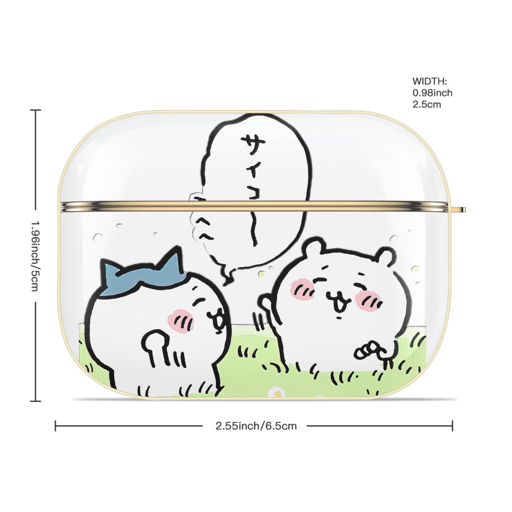 ちいかわ ちいかわ Chii-kawa chiikawa 【AirPods Pro用】ハードシェル保護ケース｜耐衝撃・防指紋・カラビナ付き商品仕様