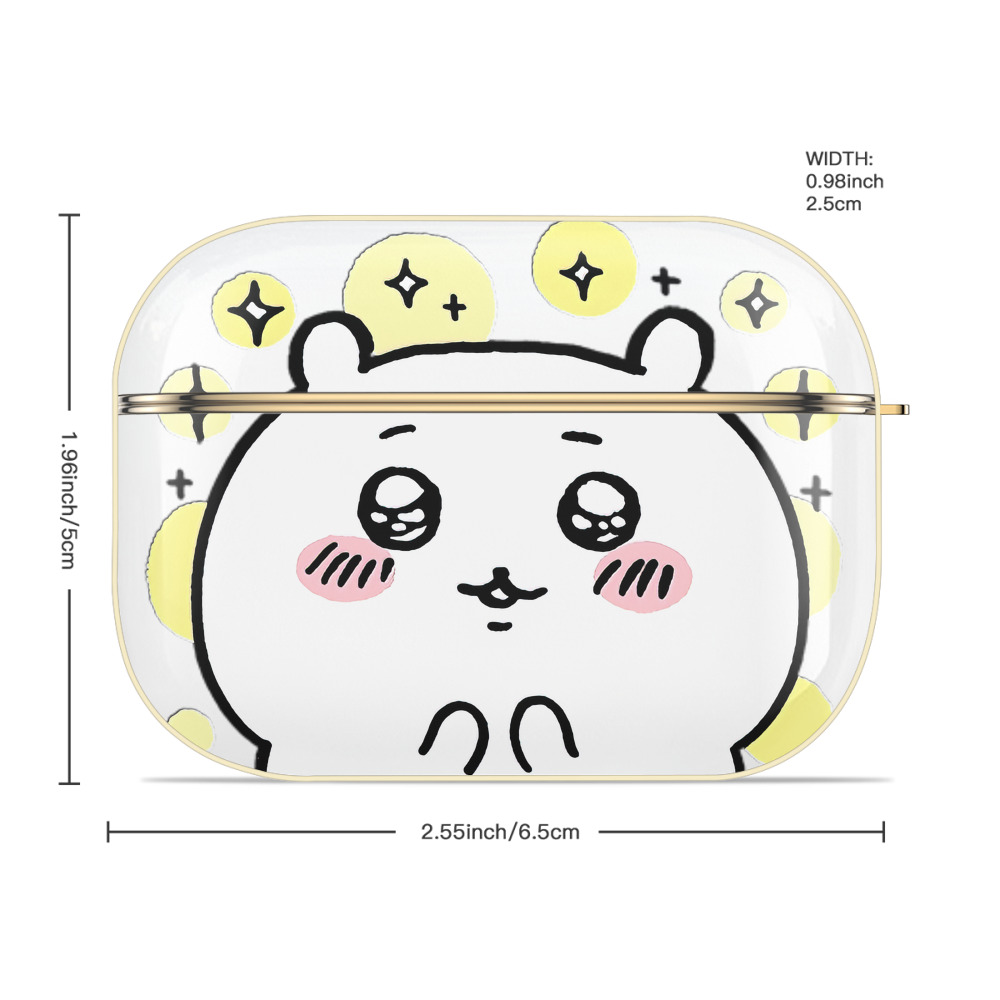 ちいかわ ちいかわ Chii-kawa chiikawa 【AirPods Pro用】ハードシェル保護ケース｜耐衝撃・防指紋・カラビナ付き商品仕様