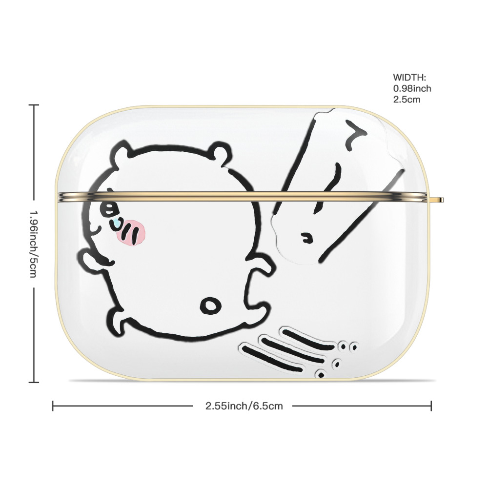 ちいかわ ちいかわ Chii-kawa chiikawa 【AirPods Pro用】ハードシェル保護ケース｜耐衝撃・防指紋・カラビナ付き商品仕様