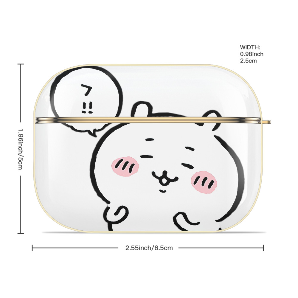 ちいかわ ちいかわ Chii-kawa chiikawa 【AirPods Pro用】ハードシェル保護ケース｜耐衝撃・防指紋・カラビナ付き商品仕様
