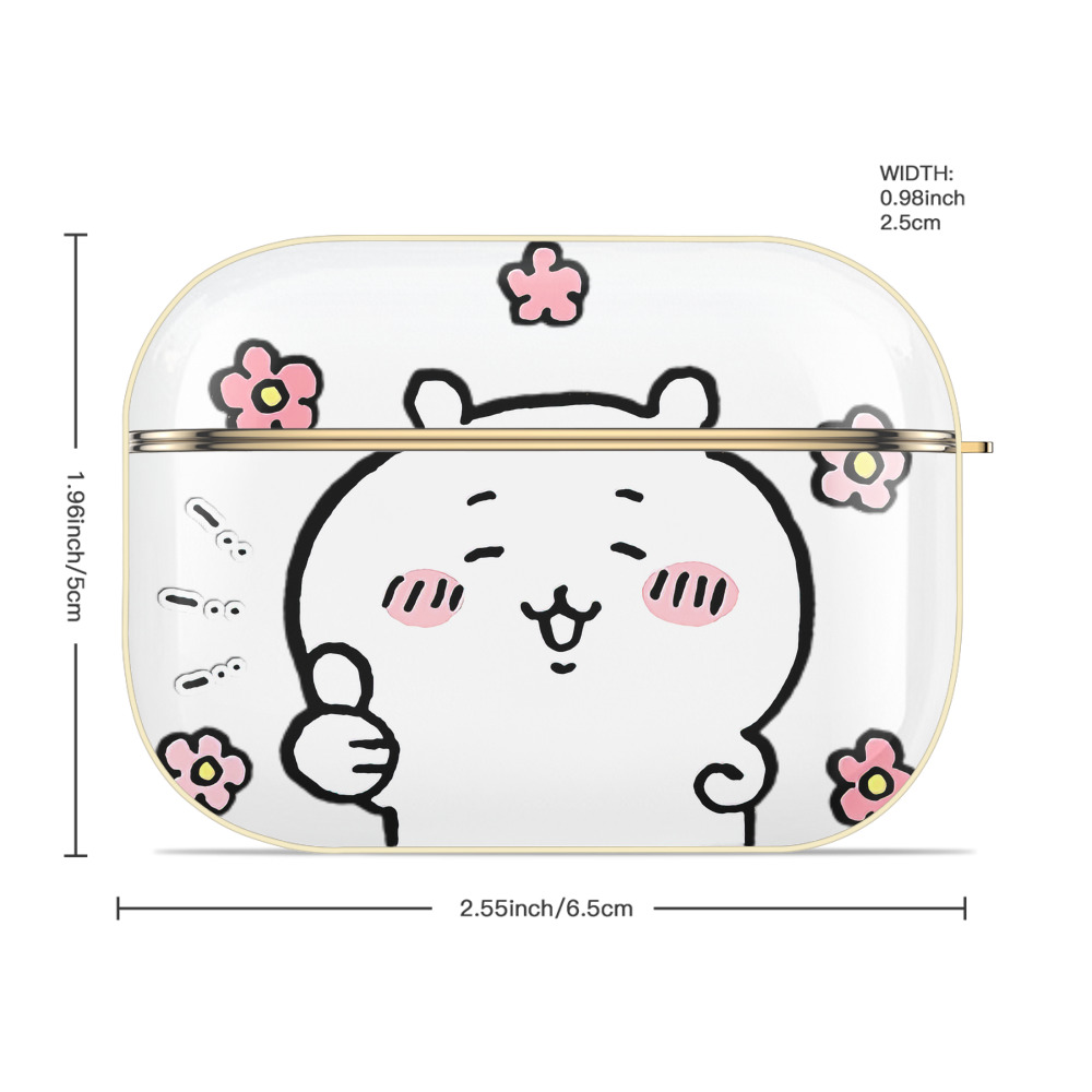 ちいかわ ちいかわ Chii-kawa chiikawa 【AirPods Pro用】ハードシェル保護ケース｜耐衝撃・防指紋・カラビナ付き商品仕様