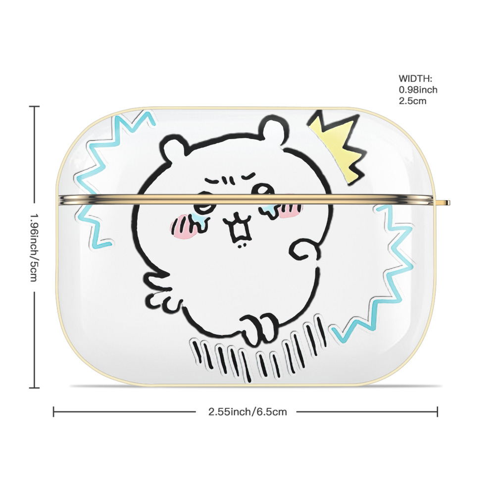 ちいかわ ちいかわ Chii-kawa chiikawa 【AirPods Pro用】ハードシェル保護ケース｜耐衝撃・防指紋・カラビナ付き商品仕様